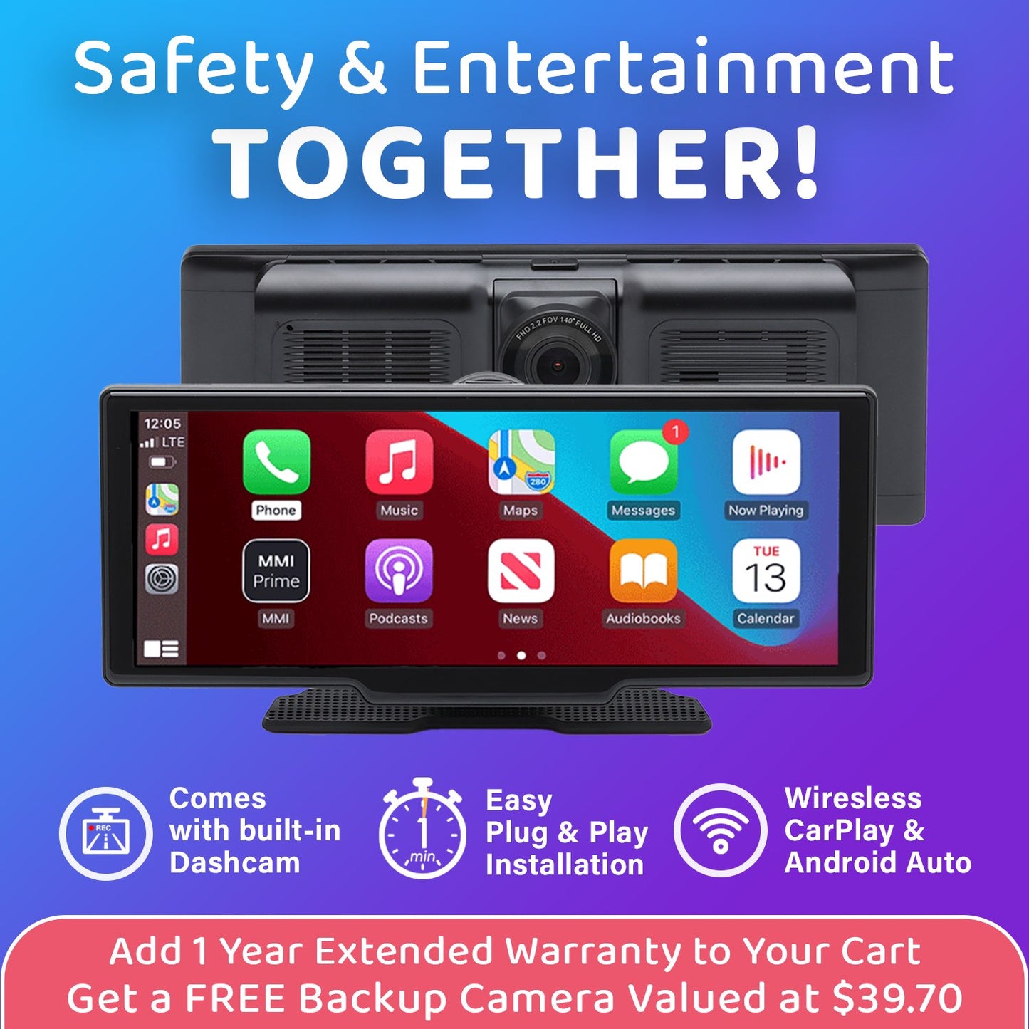 CarPlayBox™ Pro - Safety & Entertainment Together!