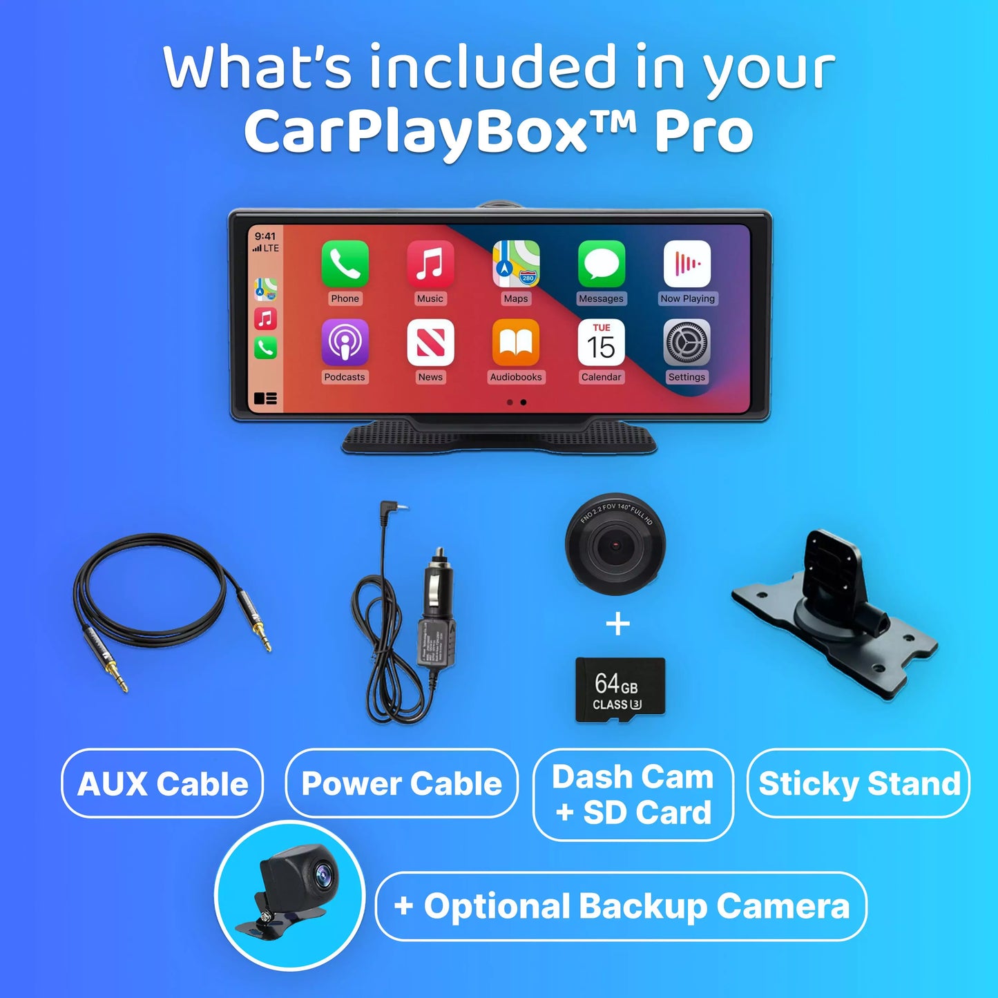 CarPlayBox™ Pro - Safety & Entertainment Together!